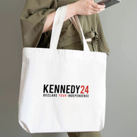 Kennedy 2024 Declare Your Independence Cotton Tote Bag